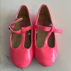 Kids Pink T-Bar Shoes